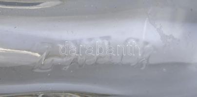 Zwack lóhere alakú üvegpalack, jelzéssel, hibátlan, m: 20,5 cm