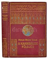 Merlin Moore Taylor: A kannibálok földjén. Barangolás Pápua szívében. Ford.: Halász Gyula. Magyar Földrajzi Társaság Könyvtára. Bp., [1926], Lampel R. (Wodianer F. és Fiai), 1 t. + 188+(1) p. +19 t. Egészoldalas, fekete-fehér képekkel illusztrálva. Kiadói aranyozott, festett egészvászon sorozatkötésben, kissé kopott borítóval, tulajdonosi és intézményi bélyegzővel.