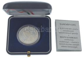 Szabó Géza (1939-) 2008. "Mátyás megkoronázásának 550. évfordulójára" Ag sorszámozott &quo...