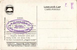 Széchenyi Mauzóleum Kiscenken, Sopronmegyében. Hátoldalon irredenta szöveg, kiadja a "Szózat&qu...