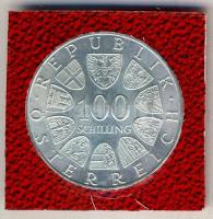 Ausztria 1975. 100Sch Ag "Johann Strauss" tanúsítvánnyal T:BU