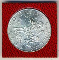 Ausztria 1975. 100Sch Ag "50 éves a Schilling" tanúsítvánnyal T:BU