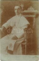 1914 XV. Benedek pápa. Dr. Babura László lelki igazgatónak küldött levél / Pope Benedict XV (EK)