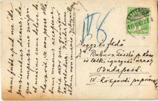 1914 XV. Benedek pápa. Dr. Babura László lelki igazgatónak küldött levél / Pope Benedict XV (EK)