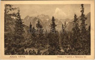 Tátra, Magas-Tátra, Vysoké Tatry; Kilátás a Triganról a Tátra-csúcs felé. Dr. Vigyázó János felvétele / mountain peaks