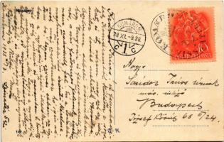 1938 Komárom, Komárno; látkép / general view + "1938 Komárom visszatért" So. Stpl