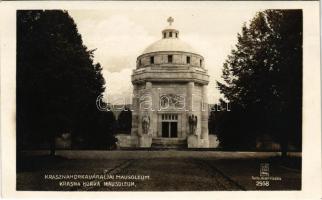 Krasznahorkaváralja, Krásnohorské Podhradie (Rozsnyó, Roznava); Andrássy mauzóleum. Fuchs József kiadása / mausoleum (fl)