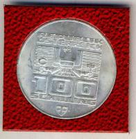 Ausztria 1976. 100Sch Ag "XII. téli olimpia - Innsbruck" tanúsítvánnyal T:BU