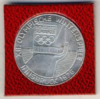 Ausztria 1976. 100Sch Ag "XII. téli olimpia - Innsbruck" tanúsítvánnyal T:BU