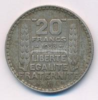 Franciaország 1933. 20Fr Ag T:XF patina France 1933. 20 Francs Ag C:XF patina Krause KM#879