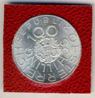 Ausztria 1976. 100Sch Ag "Johann Nestroy" tanúsítvánnyal T:BU