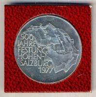 Ausztria 1977. 100Sch Ag "Festung Hohensalzburg" tanúsítvánnyal T:BU