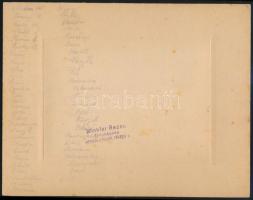 cca 1929 Budapest, Wekerletelep, az elemi iskola tanulóinak és tanárainak csoportképe, jelzett, feli...