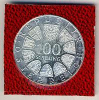 Ausztria 1977. 100Sch Ag "Kremsmünster Alapítvány" tanúsítvánnyal T:BU