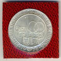 Ausztria 1978. 100Sch Ag "Arlberg-Strassentunnel" tanúsítvánnyal T:BU