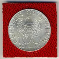 Ausztria 1979. 100Sch Ag "Innviertel" tanúsítvánnyal T:BU