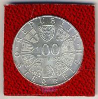 Ausztria 1979. 100Sch Ag "ENSZ - Bécs" tanúsítvánnyal T:BU