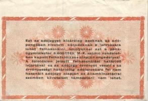 1946. 100.000.000AP főtípus, egyenetlenül ívből kivágva, igen széles felső ívszéllel T:gyári gyűrődé...
