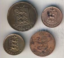 Guernsey 1889-1929. 1D 2klf, 2D, 4D T:2/3,3 Összesen 4klf db!