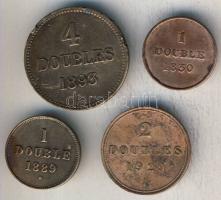 Guernsey 1889-1929. 1D 2klf, 2D, 4D T:2/3,3 Összesen 4klf db!