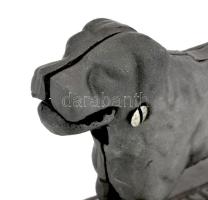 Öntöttvas kutya figurális diótörő, Kühne felirattal, hibátlan, h: 32 cm