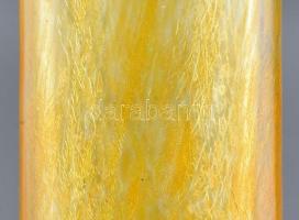 Karcagi kraklé üveg váza. Anyagában színezett, hibátlan 25 cm