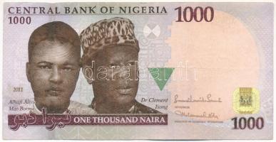 Nigéria 2011. 1000N T:F kis szakadás Nigeria 2011. 1000 Naira C:F small tear