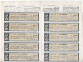 Budapest 1924. "Magyar Nemzeti Bank" magyar, angol, francia, német és olasz nyelvű részvén...