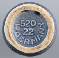 Retro mázas kerámia váza. Kézzel festett, jelzett, hibátlan 22 cm