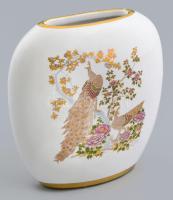 Görög aranyozott porcelán váza. Matricás, jelzett, hibátlan 16 cm