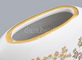 Görög aranyozott porcelán váza. Matricás, jelzett, hibátlan 16 cm