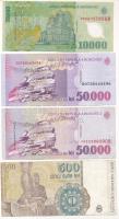 Románia 1991. 500L + 1996. 50.000L + 2000. 10.000L + 50.000L T:F
Romania 1991. 500 Lei + 1996. 50.0...
