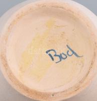 Bod jelzésű kerámia váza. Kézzel festett, jelzett , hibátlan 22 cm