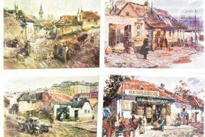 Volt egyszer egy Tabán. Zórád Ernő 36 festményének színes mása, korabeli vázlatokkal és térképpel, k...