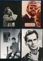 Magyar színészeket ábrázoló 12 db fotó és nyomtatvány, vegyes állapotban, 17x12 cm és 9x5,5 cm közöt...