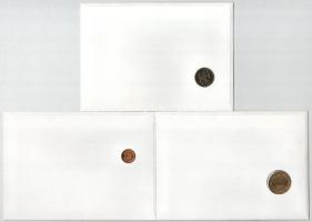 3db-os érmés boríték tétel, mind különféle és német nyelvű tájékoztatóval, benne: Botswana, Ciskei, ...