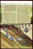 Kína 1982-1995. 1F, 2F, 5F, 1J, 5J, 1Y érmés emléklapon, ismertetővel T:1