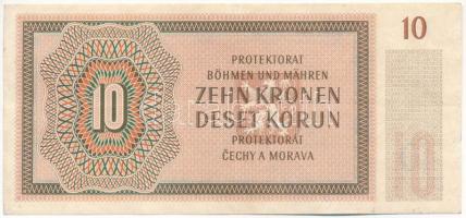 Német Harmadik Birodalom / Cseh-Morva Protektorátus 1942. 10K T:F kis szakadás
German Third Empire ...