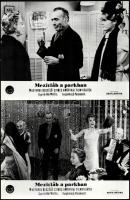 cca 1967 ,,Mezítláb a parkban című amerikai filmvígjáték jelenetei és szereplői, 6 db vintage produkciós filmfotó, ezüst zselatinos fotópapíron, a használatból eredő (esetleges) kisebb hibákkal, 18x24 cm