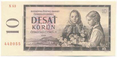 Csehszlovákia 1960. 10K T:F szép papír Czechoslovakia 1960. 10 Korun C:F fine paper Krause P#88g