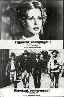 cca 1972 ,,Vigyázat, vadnyugat!" című olasz - francia film jelenetei és szereplői, 18 db vintag...
