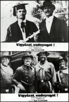 cca 1972 ,,Vigyázat, vadnyugat!" című olasz - francia film jelenetei és szereplői, 18 db vintag...