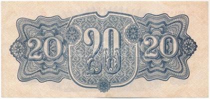 Csehszlovákia 1944. 20K T:F szép papír
Czechoslovakia 1944. 20 Korun C:F fine paper
Krause P#47
