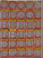 1946-1973. 188db-os rendezett forint gyűjtemény mappában, címkékkel, közte ritka évjáratokkal és az ...