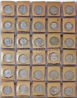 1946-1973. 188db-os rendezett forint gyűjtemény mappában, címkékkel, közte ritka évjáratokkal és az ...
