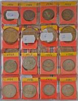1946-1973. 188db-os rendezett forint gyűjtemény mappában, címkékkel, közte ritka évjáratokkal és az ...