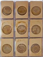 1946-1973. 188db-os rendezett forint gyűjtemény mappában, címkékkel, közte ritka évjáratokkal és az ...