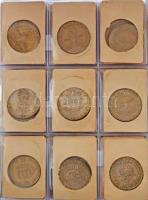 1946-1973. 188db-os rendezett forint gyűjtemény mappában, címkékkel, közte ritka évjáratokkal és az ...