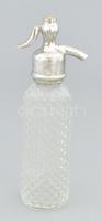 Avon dísz szódásüveg, jelzéssel, kopással, m: 19,5 cm