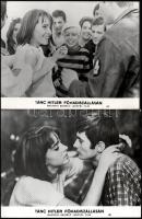 cca 1968 ,,Tánc Hitler főhadiszállásán" című lengyel film jelenetei és szereplői, 23 db vintage...